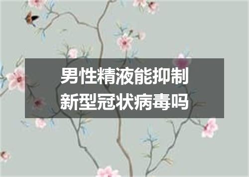 男性精液能抑制新型冠状病毒吗