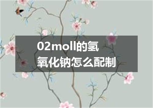 02moll的氢氧化钠怎么配制