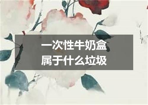 一次性牛奶盒属于什么垃圾