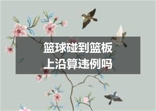 篮球碰到篮板上沿算违例吗