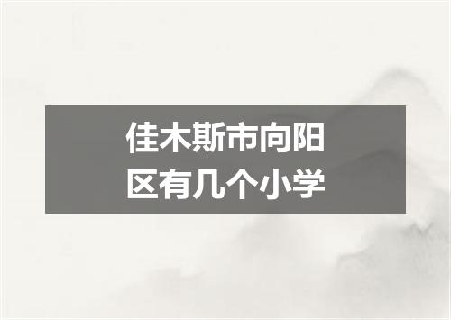 佳木斯市向阳区有几个小学