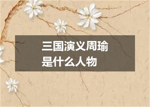 三国演义周瑜是什么人物