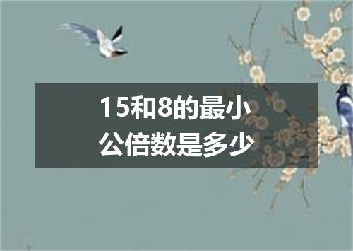 15和8的最小公倍数是多少