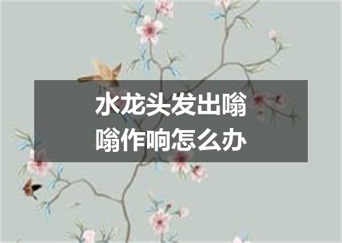 水龙头发出嗡嗡作响怎么办