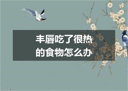 丰唇吃了很热的食物怎么办