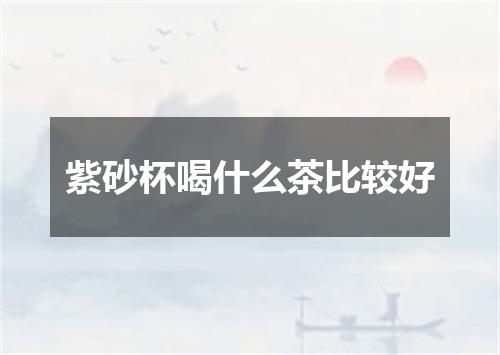 紫砂杯喝什么茶比较好