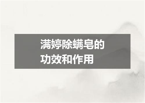 满婷除螨皂的功效和作用