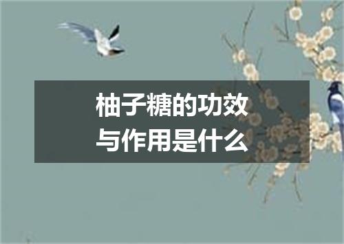 柚子糖的功效与作用是什么