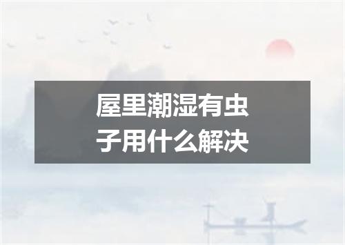 屋里潮湿有虫子用什么解决