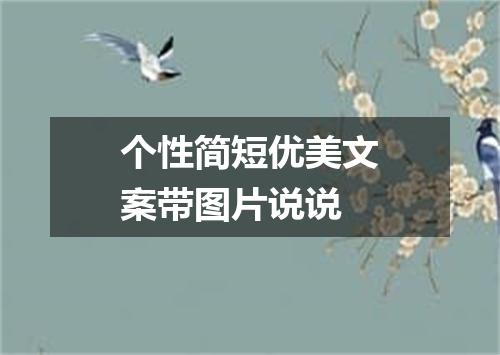 个性简短优美文案带图片说说