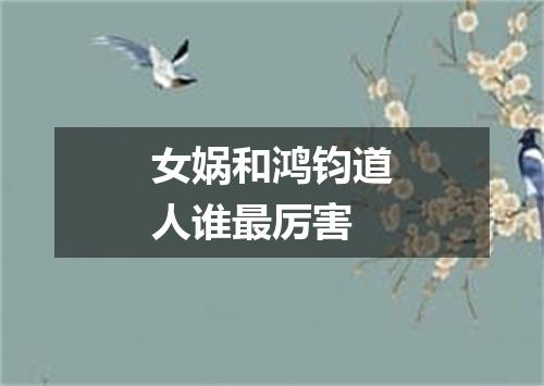 女娲和鸿钧道人谁最厉害