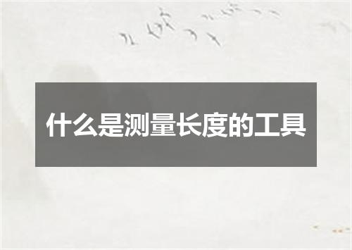 什么是测量长度的工具