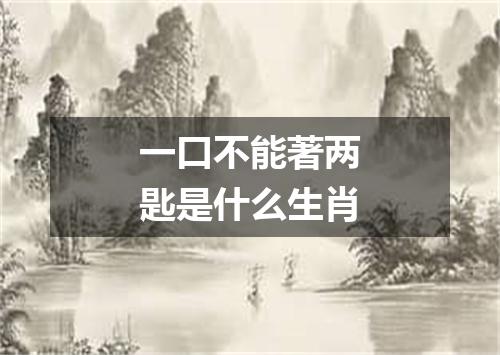 一口不能著两匙是什么生肖