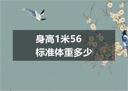 身高1米56标准体重多少
