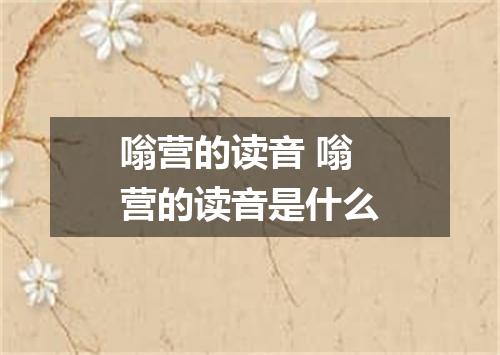 嗡营的读音 嗡营的读音是什么