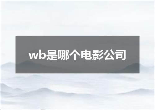 wb是哪个电影公司