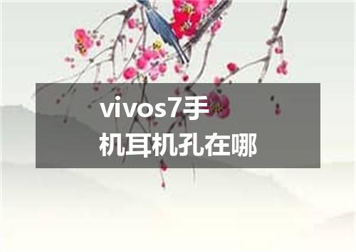 vivos7手机耳机孔在哪