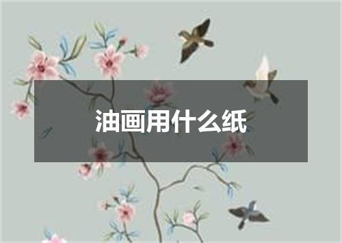 油画用什么纸