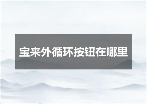 宝来外循环按钮在哪里