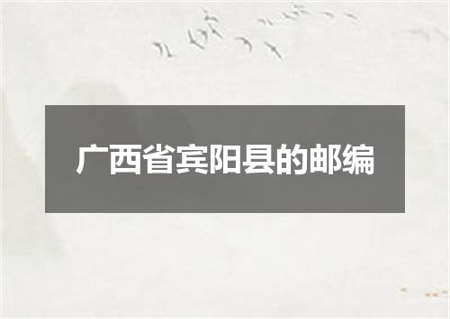 广西省宾阳县的邮编