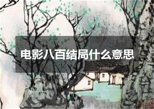 电影八百结局什么意思