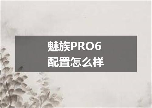 魅族PRO6配置怎么样