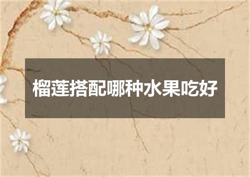 榴莲搭配哪种水果吃好