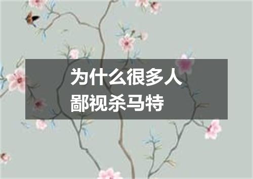 为什么很多人鄙视杀马特