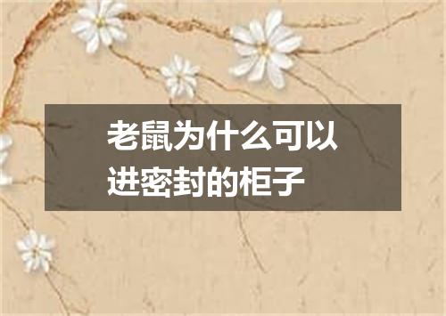 老鼠为什么可以进密封的柜子