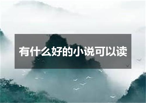 有什么好的小说可以读