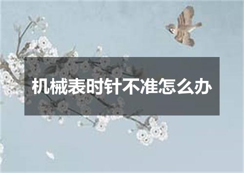 机械表时针不准怎么办