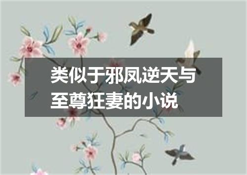 类似于邪凤逆天与至尊狂妻的小说