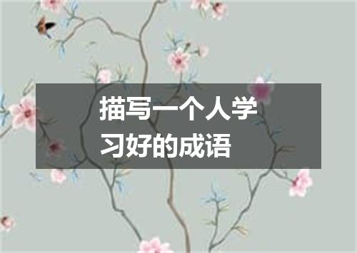 描写一个人学习好的成语
