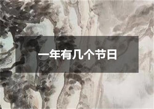 一年有几个节日