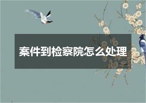 案件到检察院怎么处理