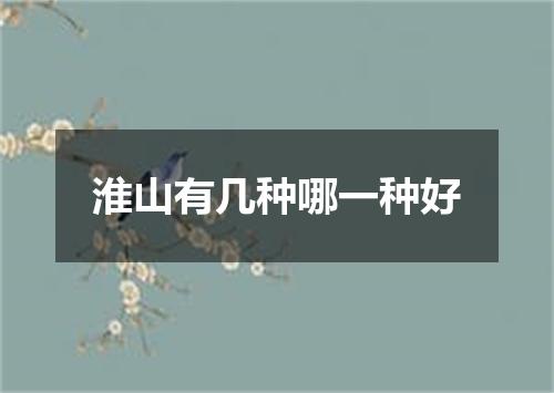 淮山有几种哪一种好