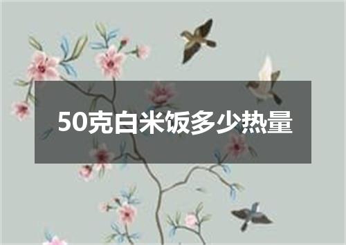50克白米饭多少热量