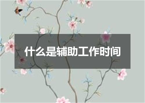 什么是辅助工作时间