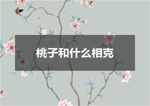 桃子和什么相克