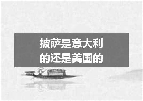 披萨是意大利的还是美国的