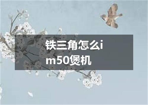铁三角怎么im50煲机