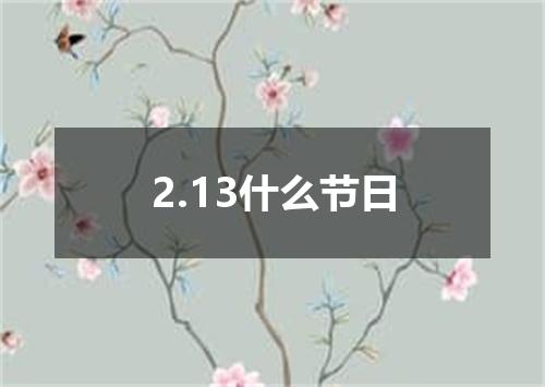 2.13什么节日