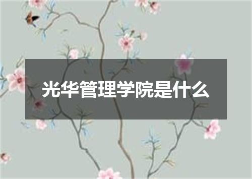 光华管理学院是什么
