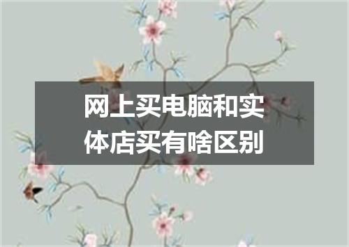 网上买电脑和实体店买有啥区别