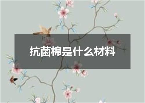 抗菌棉是什么材料