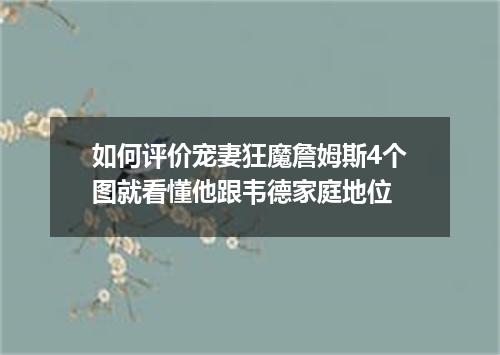 如何评价宠妻狂魔詹姆斯4个图就看懂他跟韦德家庭地位