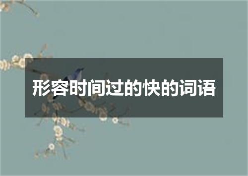 形容时间过的快的词语