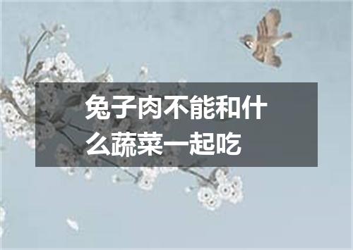 兔子肉不能和什么蔬菜一起吃