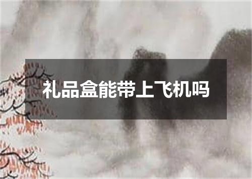 礼品盒能带上飞机吗