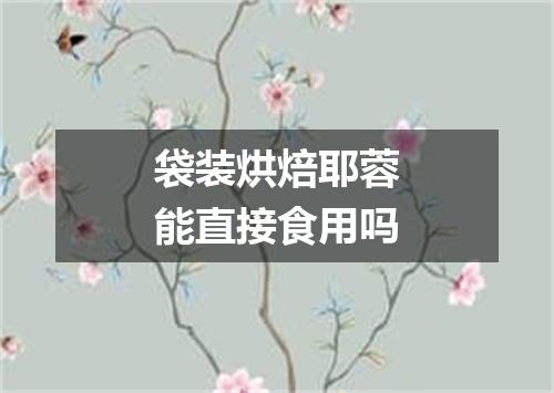 袋装烘焙耶蓉能直接食用吗